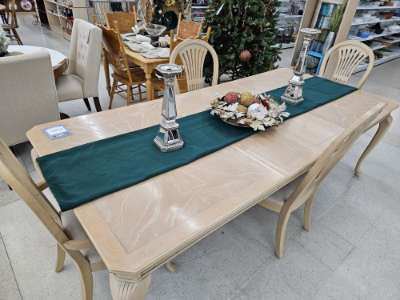 Large 7 Piece Wood Table